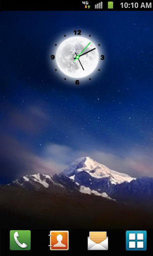 Moon Clock Live Wallpaper