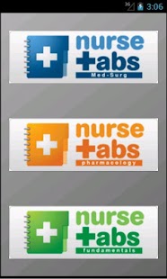 Android application NurseTabs: Complete screenshot