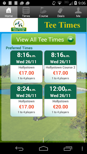 Hollystown Golf Club Tee Times