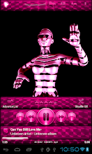 Poweramp Skin PINK BRUSHED APK Download for Android