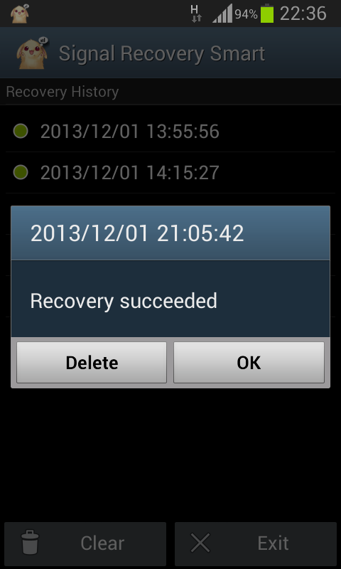Signal Recovery Smart(pro) Screen 3