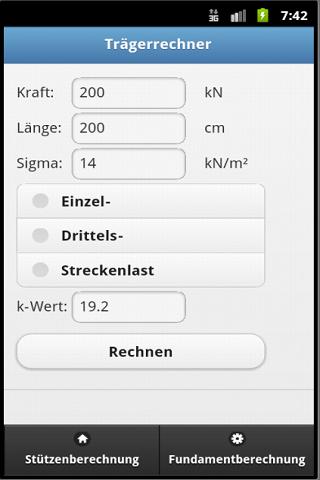 Android application Gerüstbau-App screenshort