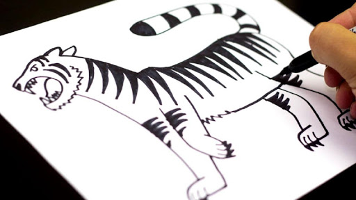 How To Draw A Tiger