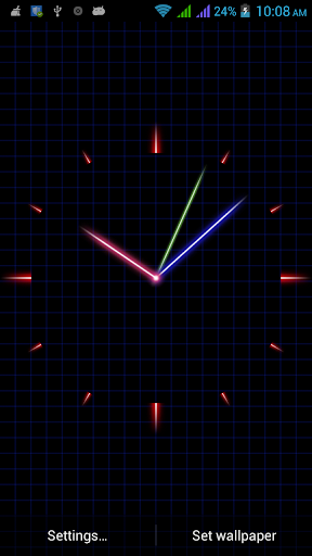 【免費個人化App】Laser Analog Clock-APP點子