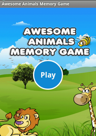 Awesome Animals Memory Game