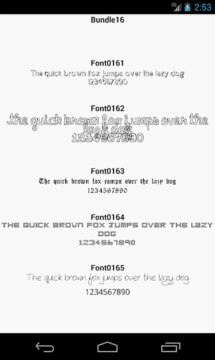 Fonts for FlipFont 16