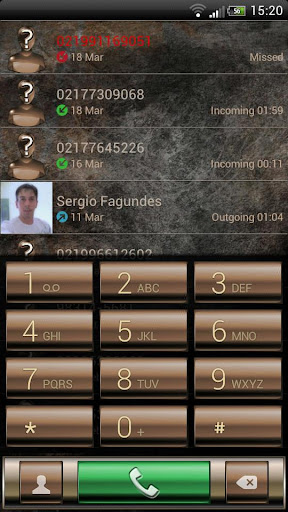 exDialer Brass Theme