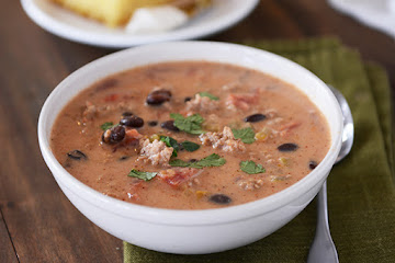 Creamy Black Bean Taco Soup