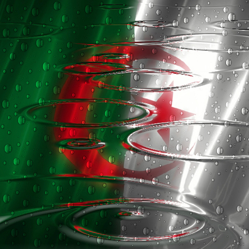 Algeria Flag Raindrop 個人化 App LOGO-APP開箱王