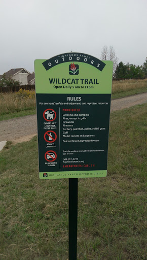 Wildcat Trail Marker