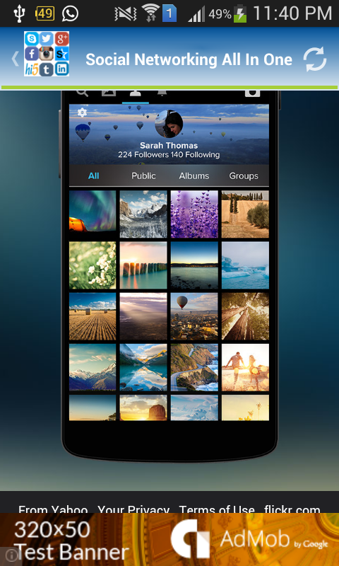 Social Networking All In One Screen 2