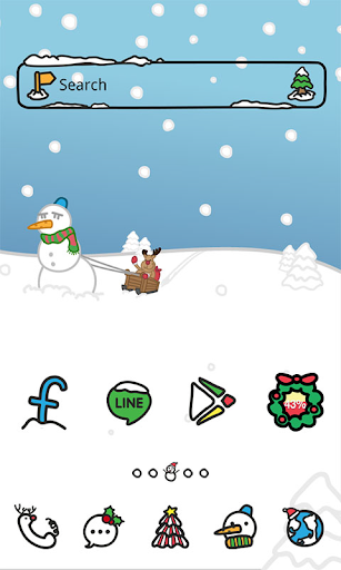 Fighting Snowman dodol theme