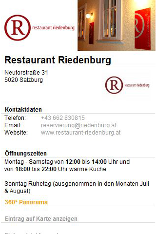 免費下載旅遊APP|Restaurant Riedenburg app開箱文|APP開箱王