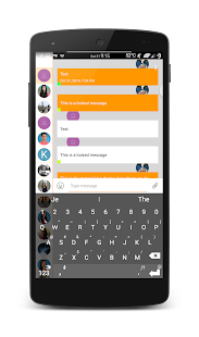 Free Download EvolveSMS Material Bars Orange APK