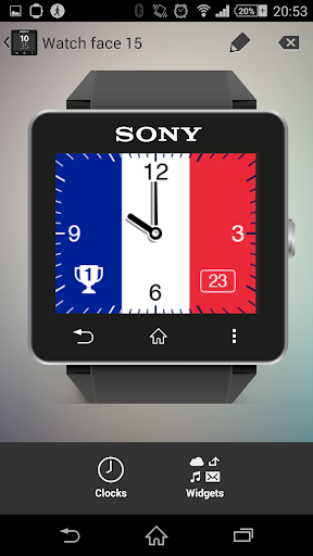 Watchface France Sony SW2