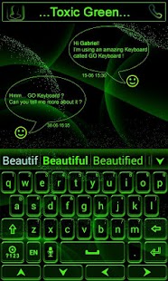 【免費個人化App】Toxic Green GO Keyboard Theme-APP點子