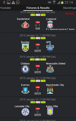 Premier League Live 2014 2015