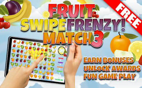FREE Fruit Swipe Frenzy Match3 Screenshots 0