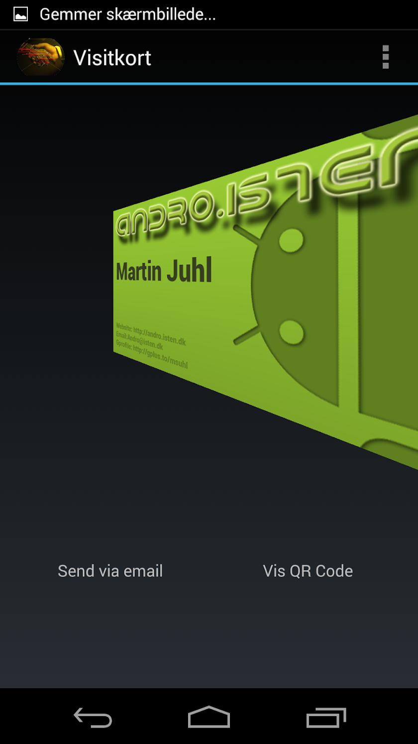 BusinessCard Screen 3
