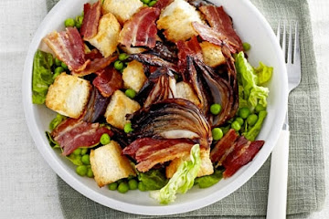 Bacon & roast onion salad