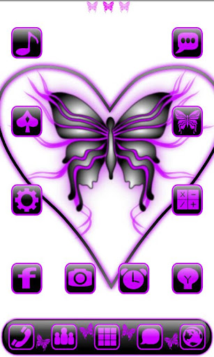 【免費個人化App】Butterflyglow2 GoLauncherTheme-APP點子