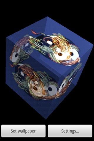 3D  tiger dragon Screen 3