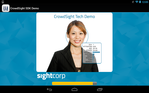 CrowdSight Face Analysis Demo Screenshots 1