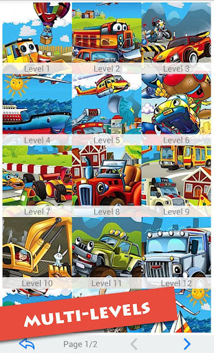 Cartoon Vehicles For Kids