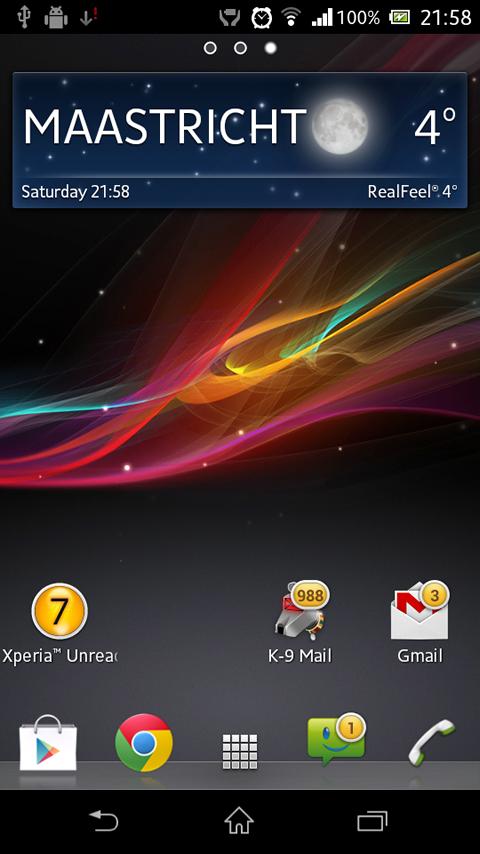Xperia™ Unread Screen 3