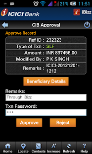 ICICI iBizz Corporate MBanking Screenshots 2