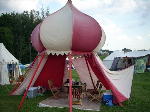 Pennsic night tent photo