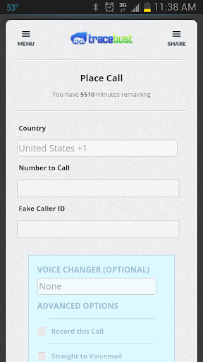 TraceBust - Fake Caller ID
