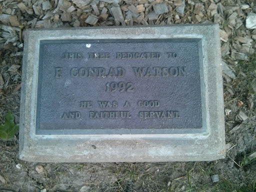 E. Conrad Watson Dedication Plaque