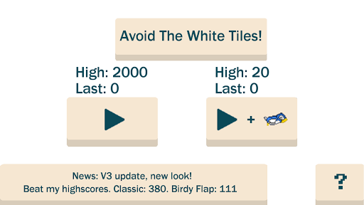 【免費動作App】Avoid The White Tiles!-APP點子