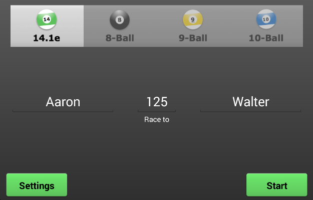 Pool Score Screen 2