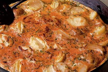 New potato & pecorino frittata
