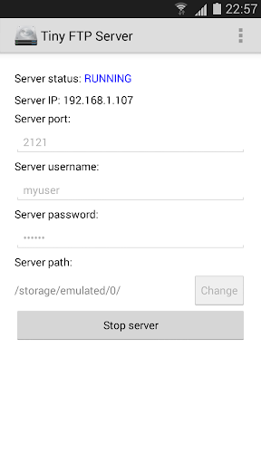 Tiny FTP Server