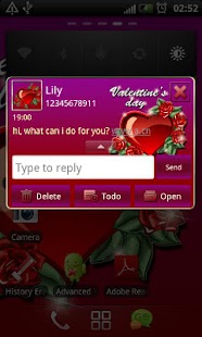 Download Valentines day 2 GO SMS theme APK