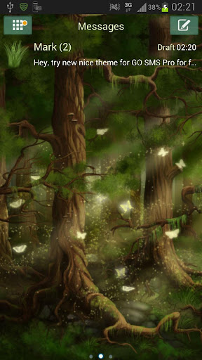 GO SMS Pro Theme forest短信臨主題森林