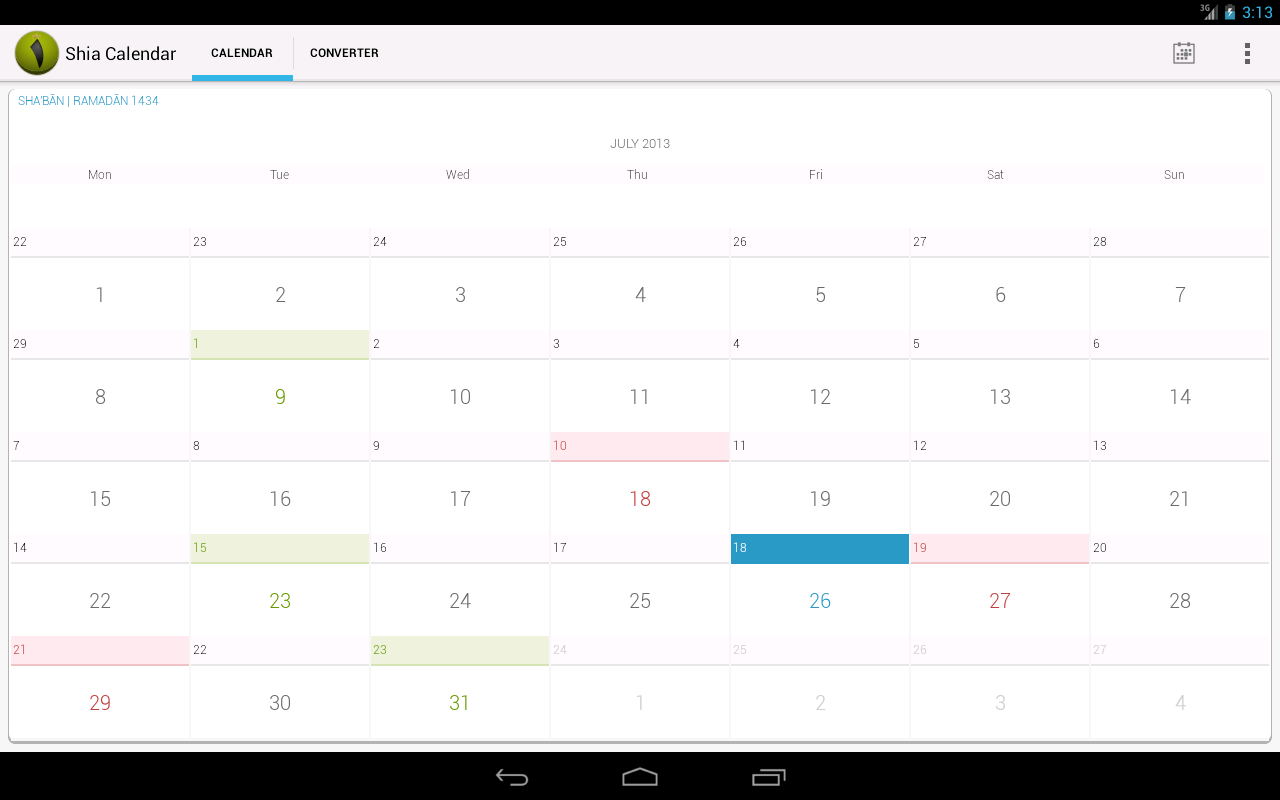 Shia Calendar Android Apps on Google Play