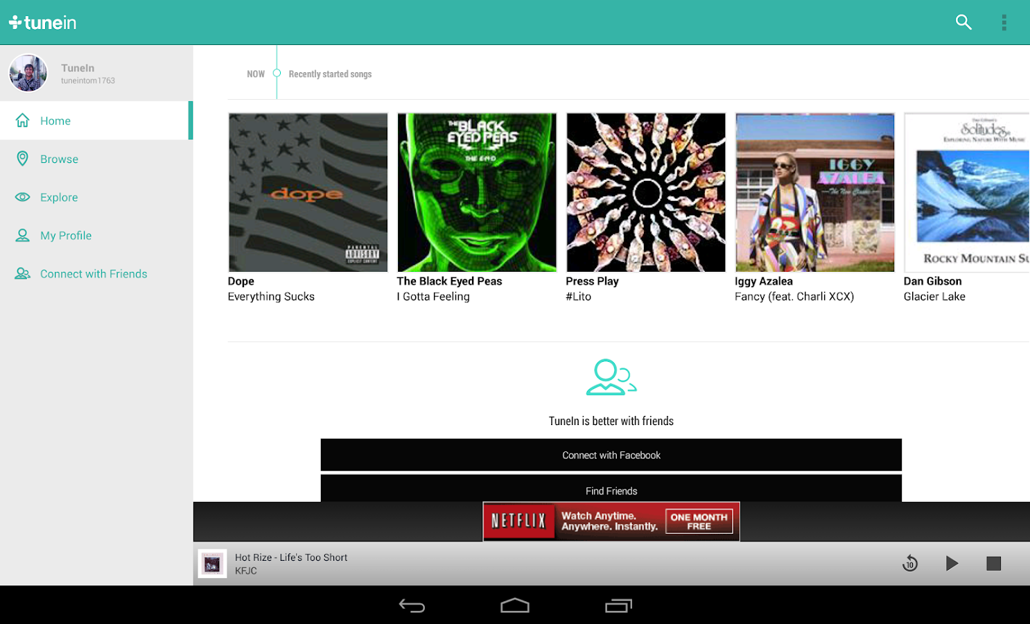 TuneIn Radio - screenshot