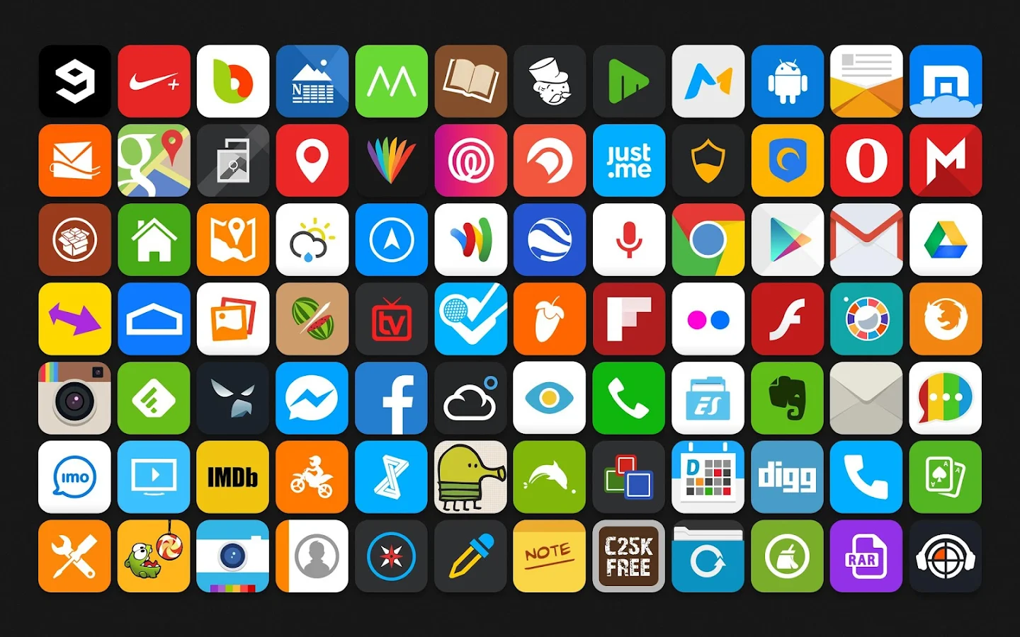 Morena - Flat Icon Pack - screenshot
