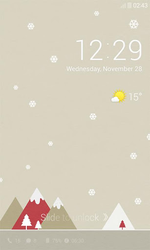 Pastel Snow Dodol Locker Theme