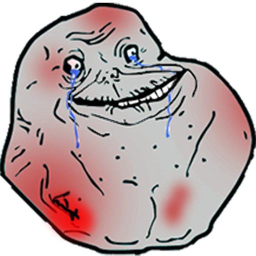 Smash Meme Face Forever Alone LOGO-APP點子