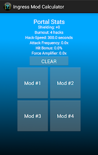 Ingress Mod Calculator