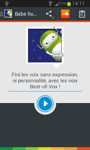 Voix Bébé Robot français