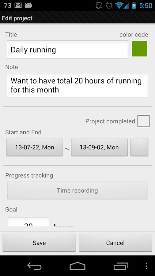 Goal tracker: SmartGoals Pro - screenshot