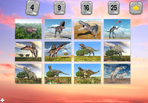 Android application Dinosaur Puzzle screenshort