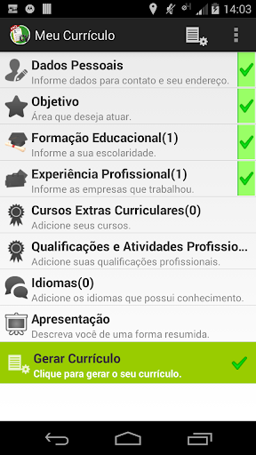 Curriculum vitae resume