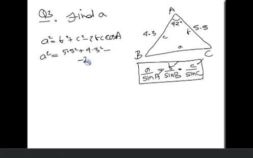 Sine & Cosine Rules+ Trig Eqns Screenshots 2